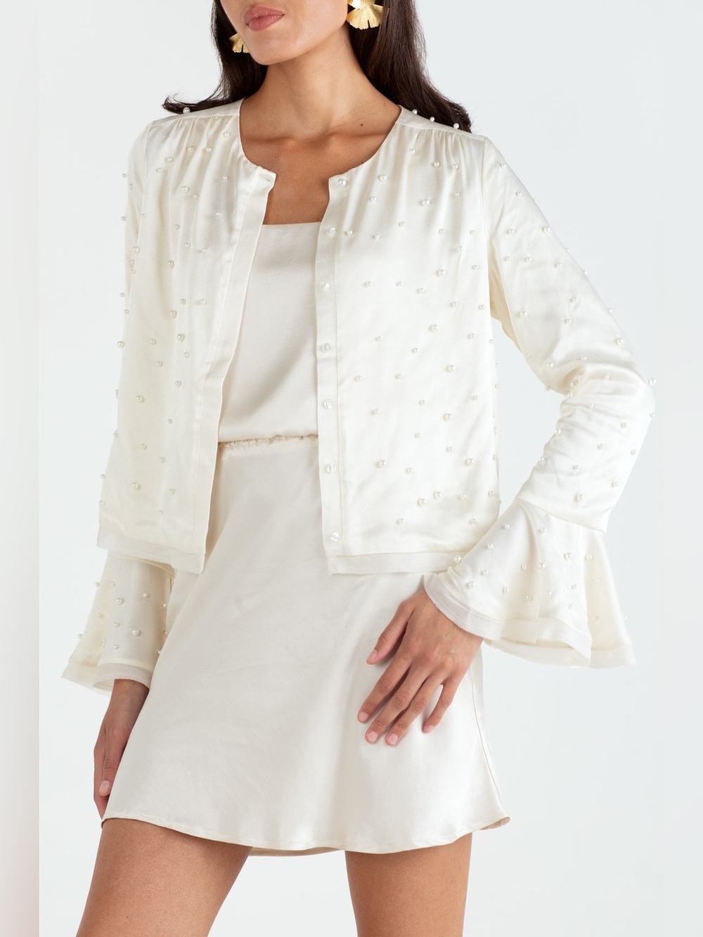 Sinead Keary The Aisling Pearl Blouse (Cream)